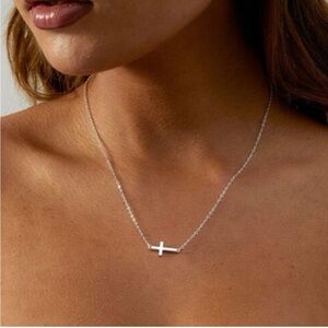 Elegant Tiny Steel Cross Necklace